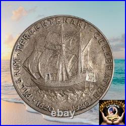 1920 SILVER Pilgrim Commemorative Half Dollar 50c From Storage, Needs A New Home