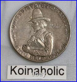 1920 SILVER Pilgrim Commemorative Half Dollar 50c From Storage, Needs A New Home