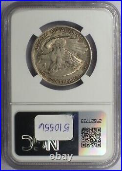 1921 2x2 50c Alabama Commemorative Half Dollar NGC AU 55