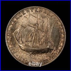 1921 50c Pilgrim Commemorative Silver Half Dollar Key Date BU SKU-C1332