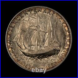 1921 50c Pilgrim Commemorative Silver Half Dollar Luster Key Date C1313