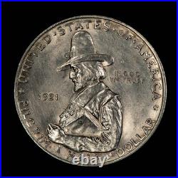 1921 50c Pilgrim Commemorative Silver Half Dollar Luster Key Date C1325