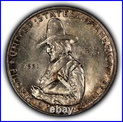 1921 50c Pilgrim Commemorative Silver Half Dollar Luster Key Date C1328