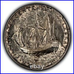 1921 50c Pilgrim Commemorative Silver Half Dollar Luster Key Date C1328