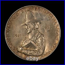 1921 50c Pilgrim Commemorative Silver Half Dollar Luster Key Date C1330