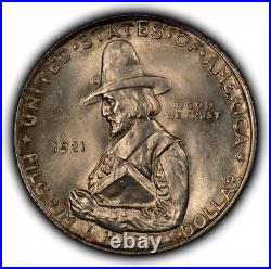 1921 50c Pilgrim Commemorative Silver Half Dollar Luster -UNC Key Date- C1318