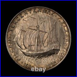 1921 50c Pilgrim Commemorative Silver Half Dollar Luster -UNC Key Date- C1318