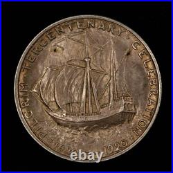 1921 50c Pilgrim Commemorative Silver Half Dollar PQ Luster Key Date C1317