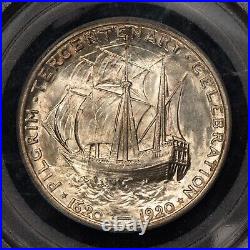 1921 50c Pilgrim Commemorative Silver Half Dollar PQ PCGS MS 64 SKU-B4408