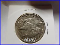 1921 Alabama Centennial Half Dollar-About Uncirculated-RARE-2X2 in the Field