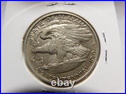1921 Alabama Centennial Half Dollar-About Uncirculated-RARE-2X2 in the Field