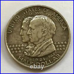 1921 Alabama Centennial Silver Commemorative Half Dollar 50C US Coin