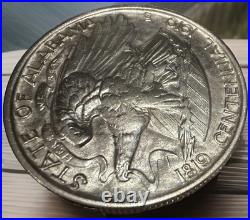 1921 Alabama Commemorative Half Dollar 50C Silver. 900 All Luster GEM BU! CH PL