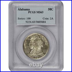 1921 Alabama Commemorative Half Dollar 50c, PCGS MS 63