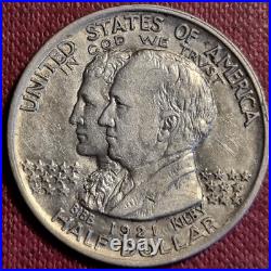 1921 Alabama Commemorative Half Dollar 50c Silver Coin Lightly Circulated #89145