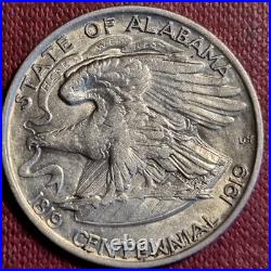 1921 Alabama Commemorative Half Dollar 50c Silver Coin Lightly Circulated #89145