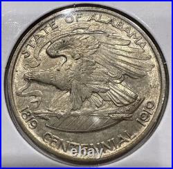 1921 Alabama Commemorative Silver Half Dollar 50C Coin BU Detail