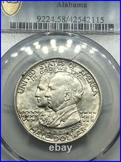 1921 Alabama Silver Commemorative Half Dollar 50C PCGS AU58! Good Eye Appeal
