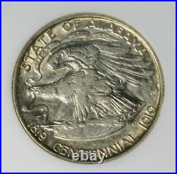 1921 Alabama Silver Commemorative Half Dollar Anacs Au 50 Collector Coin