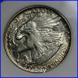 1921 Alabama Silver Commemorative Half Dollar Anacs Au 50 Collector Coin