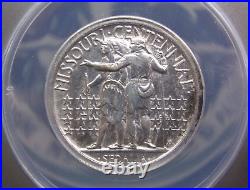 1921 Commemorative MISSOURI Silver Half Dollar 2X4 ANACS AU55 #197 About Unc
