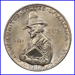1921 Commemorative Silver Half Dollar Pilgrim PCGS AU58