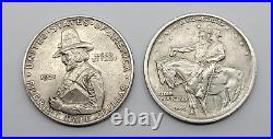 1921-D Pilgrim Tercentenary & 1925 Stone Mountain Commemorative Half Dollars