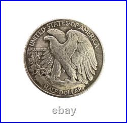 1921-D-Walking Liberty Half Dollar 50C