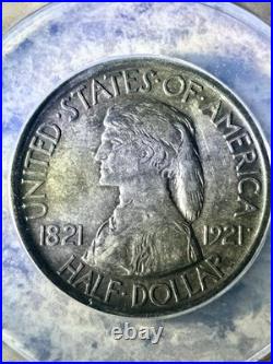 1921 Missouri Centennial Commemorative Silver Half Dollar EF 45
