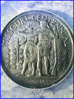1921 Missouri Centennial Commemorative Silver Half Dollar EF 45