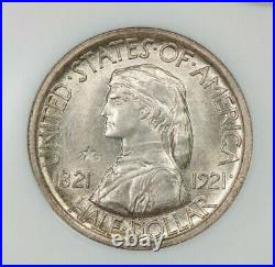 1921 Missouri half dollar 2x4 50c NGC MS62 GOLD CAC Old No Line Fatty Holder