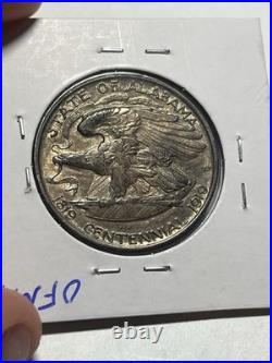 1921-P Alabama 2x2 Commemorative Silver Half Dollar UNC Tough Commem Nice Tone