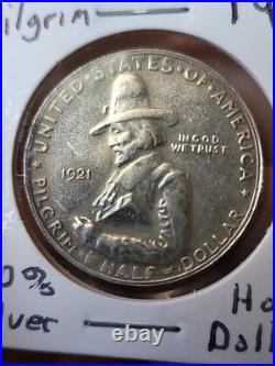 1921 Pilgrim Commem Half Dollar Choice BU Great Eye Appeal Strong Strike