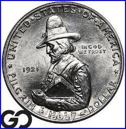 1921 Pilgrim Commemorative Half Dollar, Gem BU++ Better Date Free Shipping