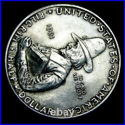 1921 Pilgrim Commemorative Half Dollar Silver Gem BU Coin - #IK280
