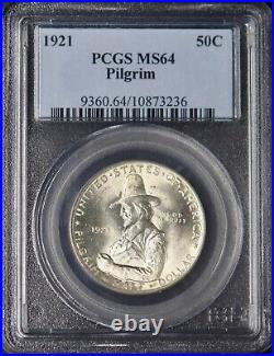 1921 Pilgrim Commemorative Silver Half Dollar PCGS MS64? COINGIANTS