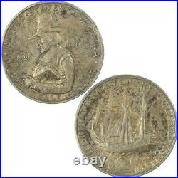 1921 Pilgrim Commemorative Silver Half Dollar XF EF Extremely Fine