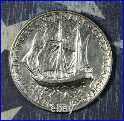 1921 Pilgrim Silver Commemorative Half Dollar Nice Collector Coin