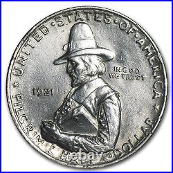 1921 Pilgrim Tercentenary Half Dollar AU SKU #76566