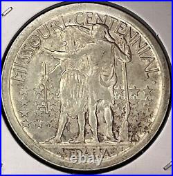 1921 Silver Missouri Commemorative Half Dollar Au