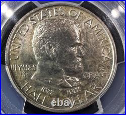 1922 50C Grant (with Star) Half Dollar PCGS Genuine UNC Detail (Cleaned)