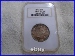 1922 50c Grant Silver Half Dollar Commemorative Ngc Au58 #184683-006