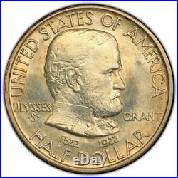 1922 GRANT COMMEMORATIVE HALF DOLLAR PCGS MS64 50c PQ
