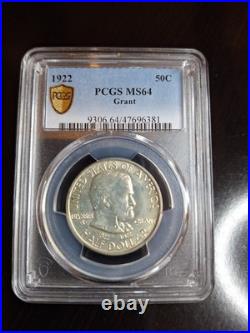 1922 GRANT COMMEMORATIVE HALF DOLLAR PCGS MS64 50c PQ