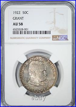 1922 Grant Classic Commemorative Half Dollar 50C NGC AU58