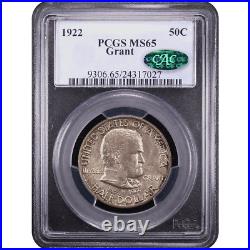 1922 Grant Commemorative Half Dollar 50c PCGS MS65 CAC