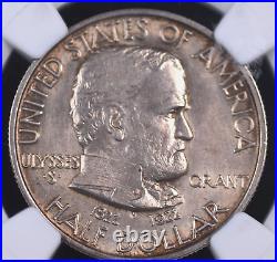 1922 Grant Commemorative Half Dollar Ngc Ms 62 Nice For The Grade With Silvery