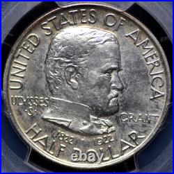 1922 Grant Commemorative Half Dollar Pcgs Ms 63 Glassine Off-white With Hazy