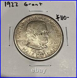 1922 Grant Commemorative Silver Half Dollar 50C Coin