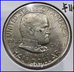 1922 Grant Commemorative Silver Half Dollar 50C Coin